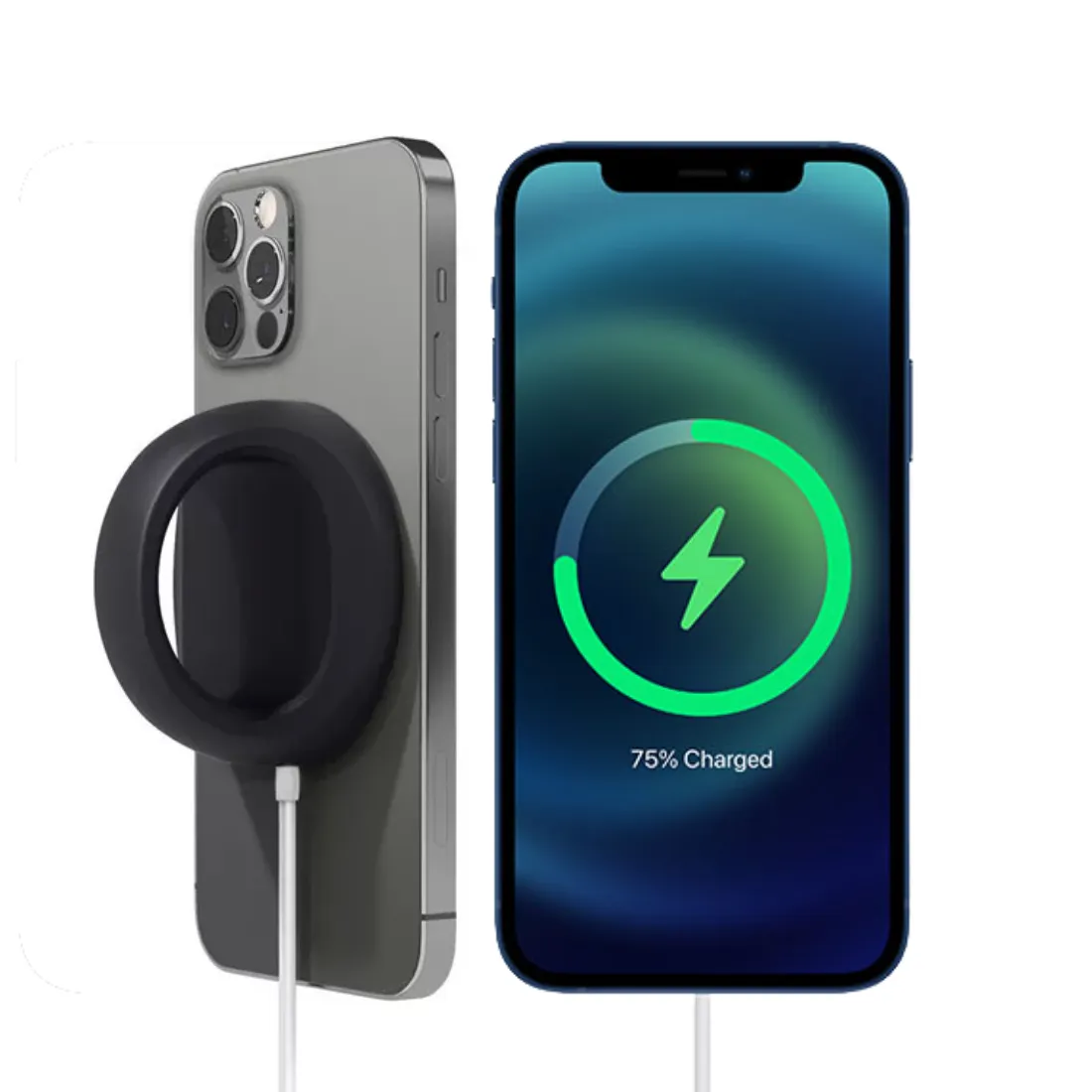 MagSafe Charger Silicone Case and Stand with Easy Grip Red Color