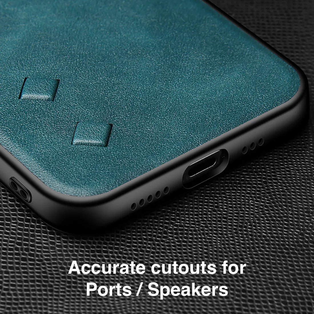 Leather case for iPhone Series with precise cutouts