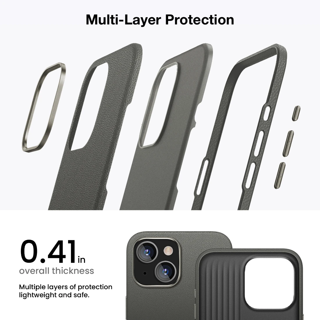 magit skin magsafe leather case with multi layer protection